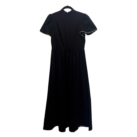 NWT Rhode Heidi Black Rhinestone Maxi Dress Size 4 - Picture 5 of 12